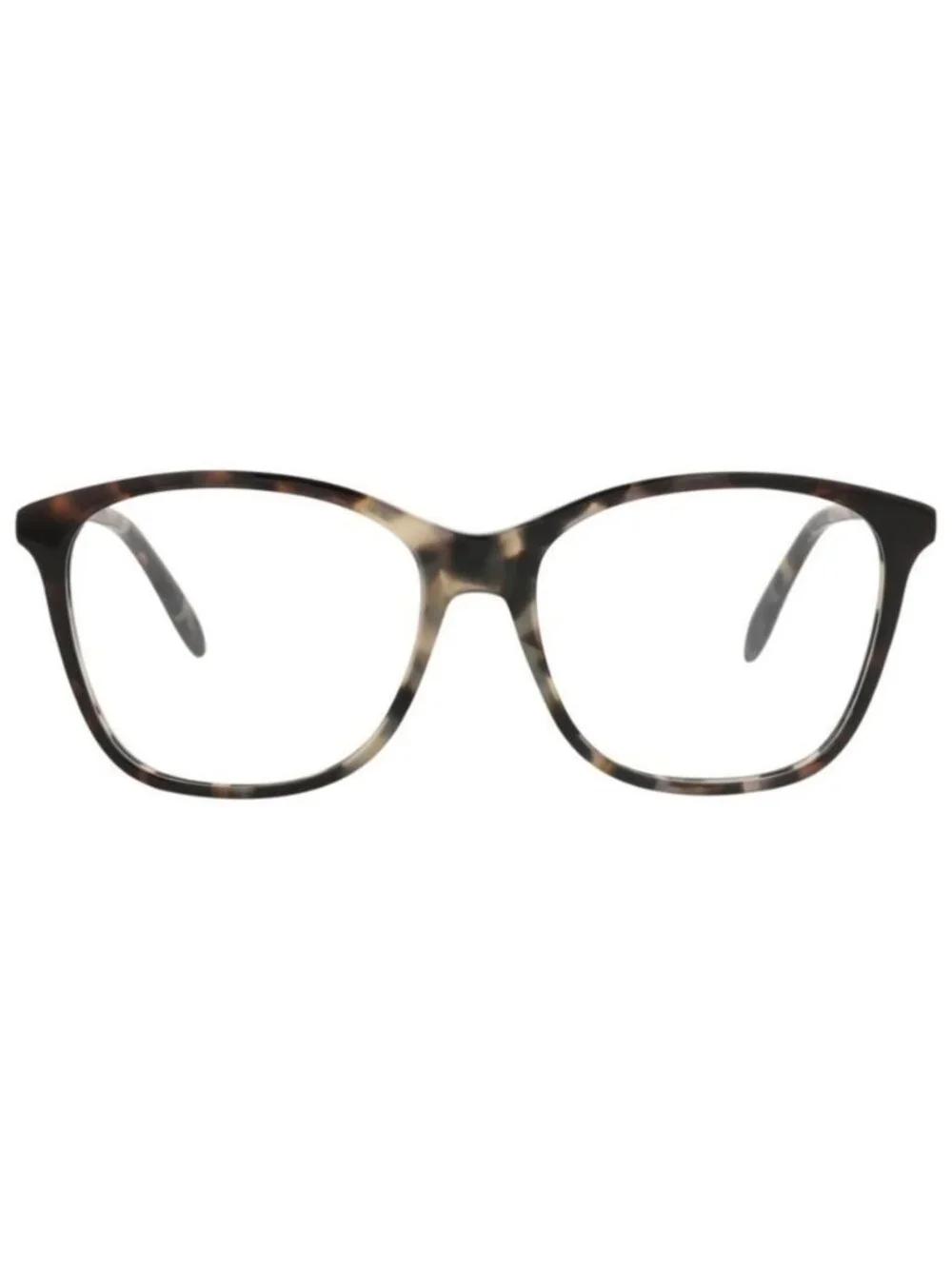 New Alexander McQueen Mens Square/Rectangle Havana Havana Transparent Fashion De